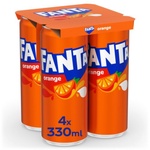Fanta Orange 4 Pack Cans